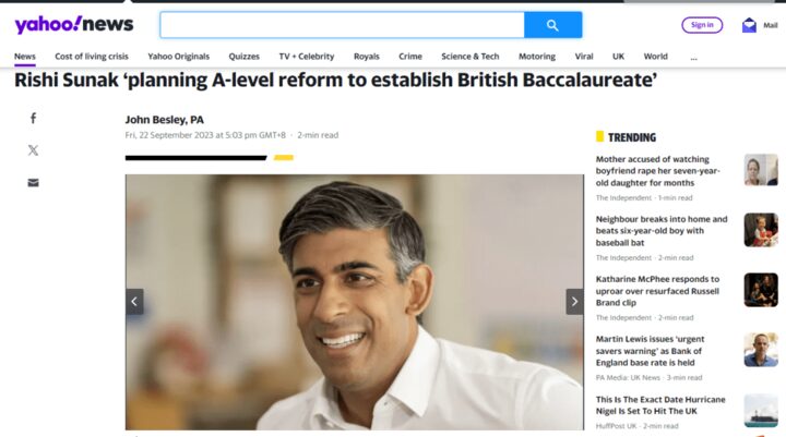 英國首相計劃對A-level進行重大改革!數學和英語將成為必修