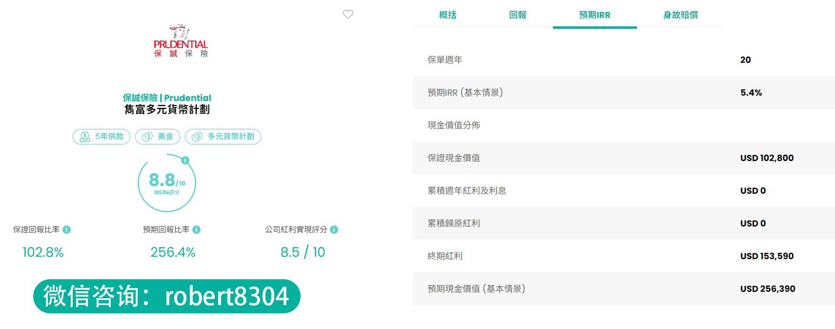【內部回報率】儲蓄保險和年金的IRR是甚麼意思？如何計算？